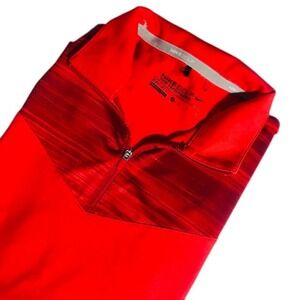 Nike Dri-FIT Half Zip Pullover Running Training Top Red‎ Size S